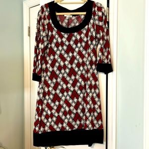 Dress barn scoop neck dress